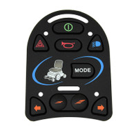 Front view of a 9 Button Keypad for VSI Joystick Module, Part number (P79232)