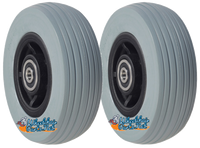 CW067 5 x 1 3/4" PRIDE CASTER WHEEL URETHANE TIRE AND 5/16" BEARINGS SOLD AS PAIR