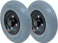 CW191 8" x 2" Assembly With Solid Urethane Tire and 5/16" Bearings  