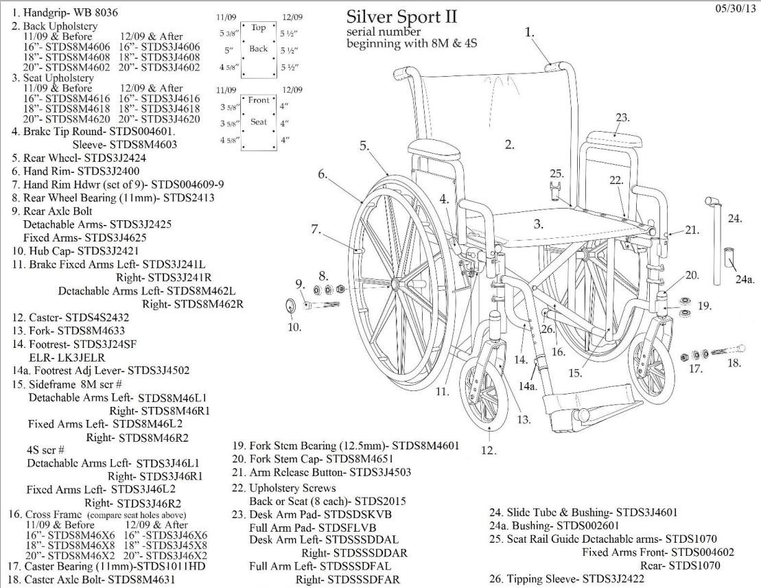 Drive Silver Sport 2 Dual Axle Free Shipping Wheelchairparts Net