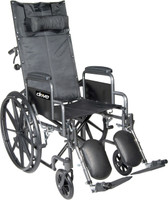 Drive Silver Sport Full-Reclining Wheelchair Single Axle FREE SHIPPING