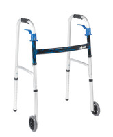Drive Deluxe, Trigger Release Folding Walker with 5" Wheels