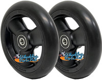 CW515 5" X 1" Composite Wheel and Soft Urethane Tire with 5/16" bearings. Sold as Pair