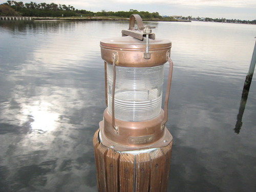 copper nautical light