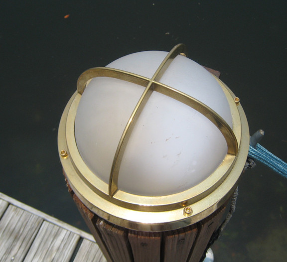 Brass Round Nautical Light Dock Lights