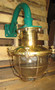 vintage brass cage nautical light
