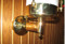 European brass wall arm nautical light