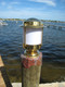 European brass piling dock light