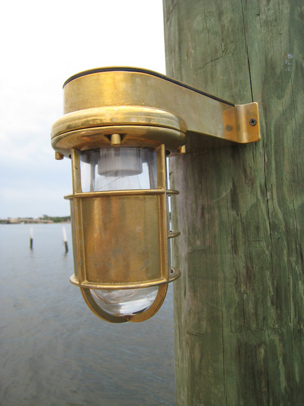 nautical turtle dock light sconce