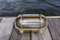 brass oval hooded nautical pathway dock light