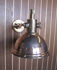 small copper nautical sconce light
