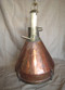 hanging smooth copper ship light