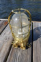 Vintage Highly polished straight passageway ship's light