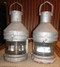 Vintage pair of old nautical ship lights