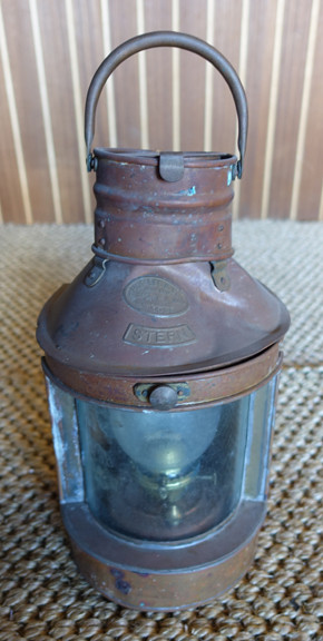 Hope Lee copper nautical ship lantern.