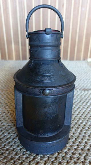 Vintage oil ship's lantern