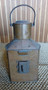 flat back view of vintage nautical copper light