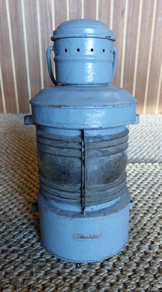 vintage gray nautical light