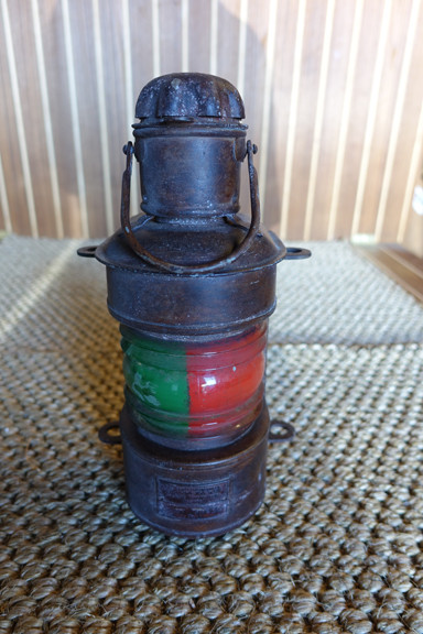 small vintage nautical running lantern