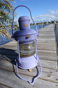 French Lilac painted ship's anchor light