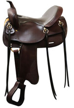 Double T Trail Saddle 18216 - Western Horse Saddle - Trail Saddles