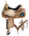 Double T Teal Barrel Racing Saddle 7868 - Western Saddles