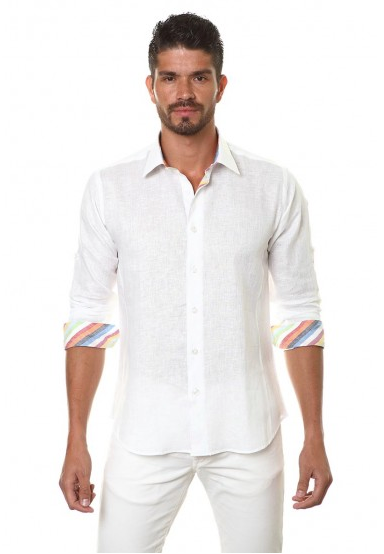 Jared Lang Button Down shirt MADW 052 White | Shop Boutique Flirt