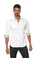 Jared Lang Button Down Shirt MULTI 001 White