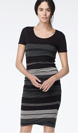 James Perse Relaxed Stripe T-Shirt Dress
