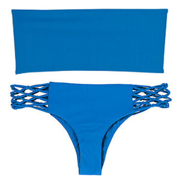Mikoh Swimwear Kauai Rockies Bikini Set Tahiti Blue | Shop Boutique Flirt