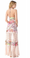 Sky Libertey Crochet Paneled Maxi Dress Pink