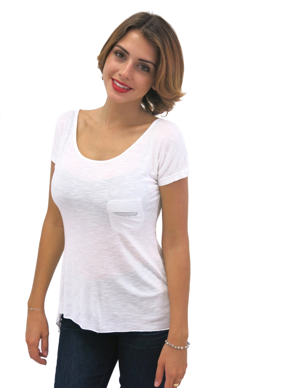 Tempo Paris Hi Lo Top White | Shop Boutique Flirt