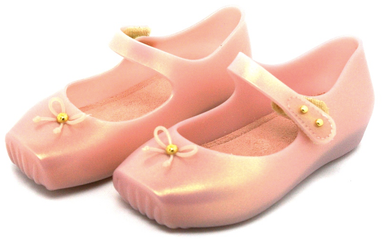 Mini Melissa Ballet Jelly Shoes Light Pink