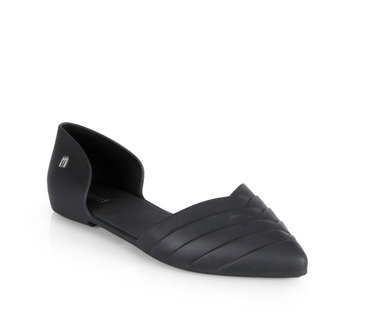 Melissa Shoes Petal Flats Black