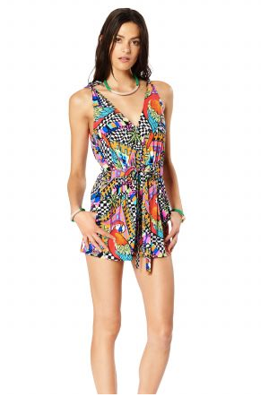 Mara Hoffman Romper Loros Voile Print
