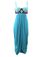 Mara Hoffman Embroidered Bustier Dress Turquoise