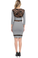 Donna Mizani Lace Panel Dress Slate Grey