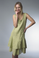 Tempo Paris Charleston Linen Dress Citron