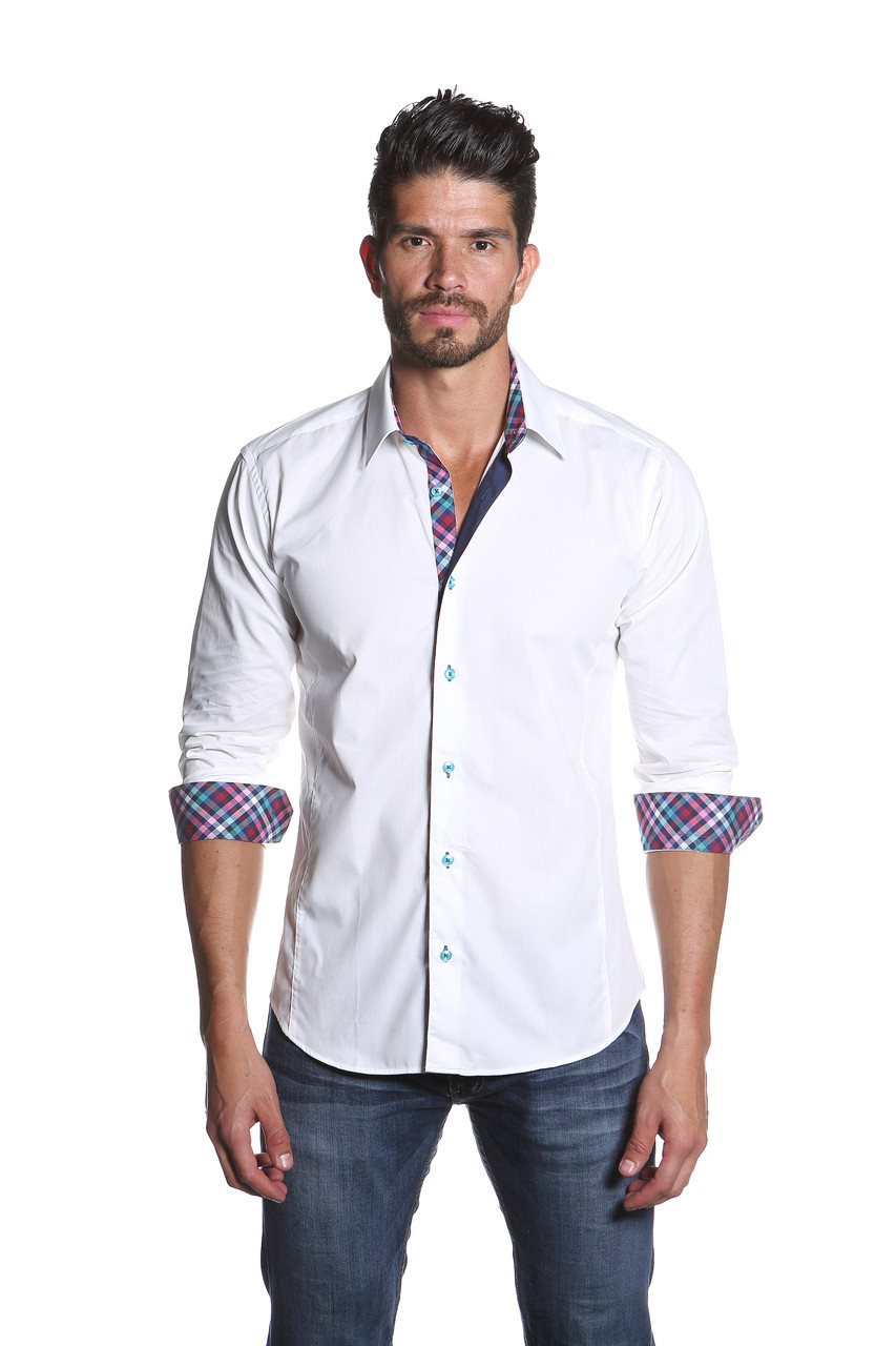 Jared Lang Button Down Shirt CGY 1023 White | Shop Boutique Flirt