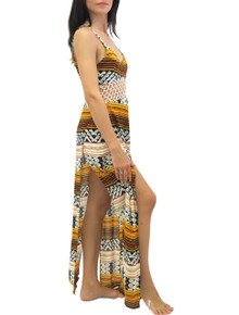Indah Ulima Maxi Dress Kenya Print