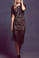 For Love and Lemons Luna Lace Maxi Dress Black