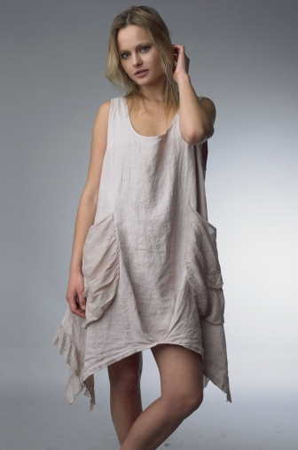 linen long tunic dress Women's Linen Tunic Dress main image 0