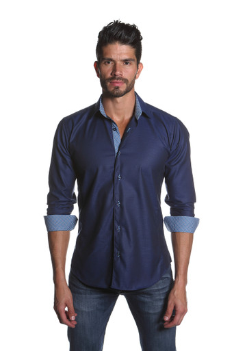 Jared Lang Button Down Shirt Thomas 051 Blue | Shop Boutique Flirt