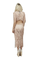 For Love and Lemons Luna Lace Maxi Dress Pale Blush