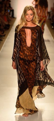 Indah Silk Caftan Zulu Print Mina
