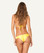 Vix Swimwear Solid Yellow Matelasse Bikini Set