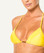 Vix Swimwear Solid Yellow Matelasse Bikini Set