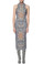Mara Hoffman Ponte Turtleneck Dress Print Star Basket Nude