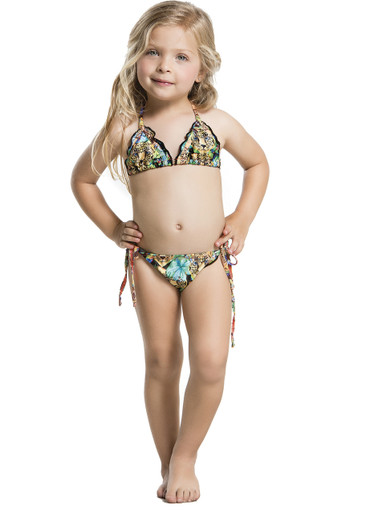 2016 Agua Bendita Kids Bendito Leopardo Bikini Set