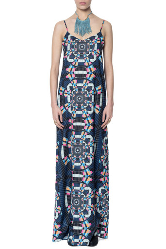Mara Hoffman CDC Maxi Dress Tesselate Navy Print | Shop Boutique Flirt